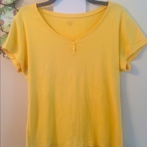 XL Falls Creek Yellow Short Sleeve Shirt